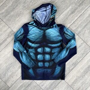 Brothers Kids Blue Werewolf Muscle Lightweight Hoddie Size Medium‎ 10